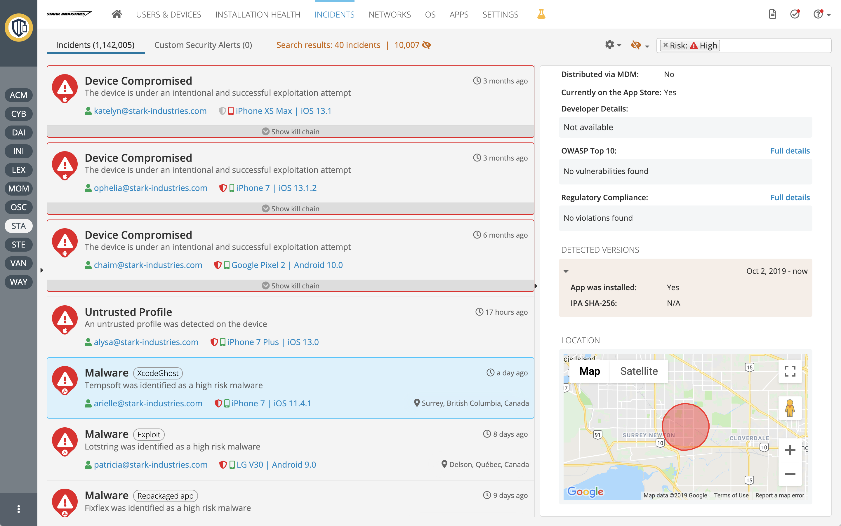 Interaction pattern - data relationships