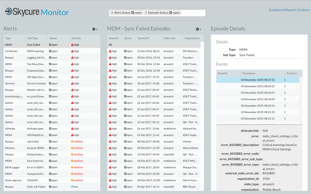Skycure wireframe - refined component layout