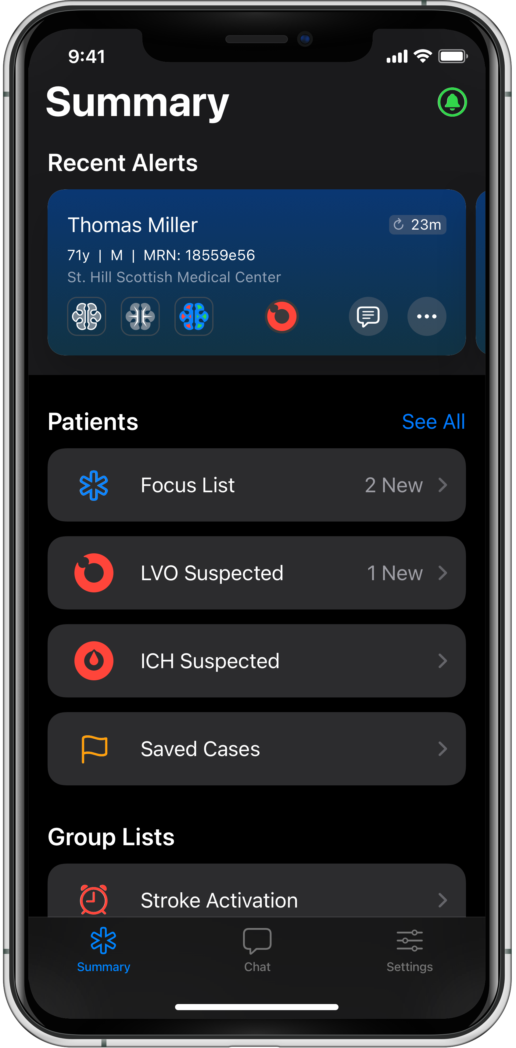 Viz app screen - home screen concept
